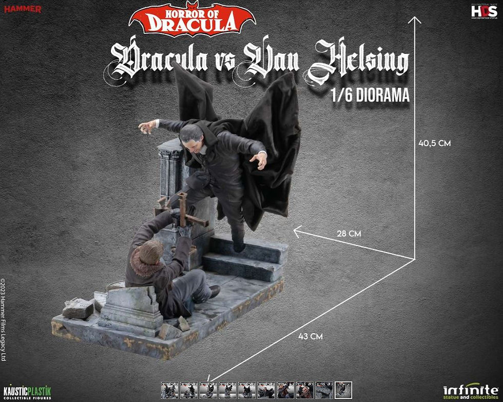 Miniatura: Horror Of Dracula - Dracula Vs Van Helsing 1/6 Diorama