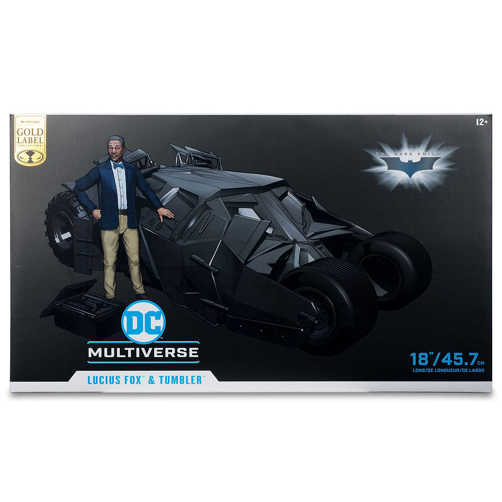 Miniatura: DC Multiverse Vehicle Tumbler with Lucuis Fox (The Dark Knight) (Gold Label)