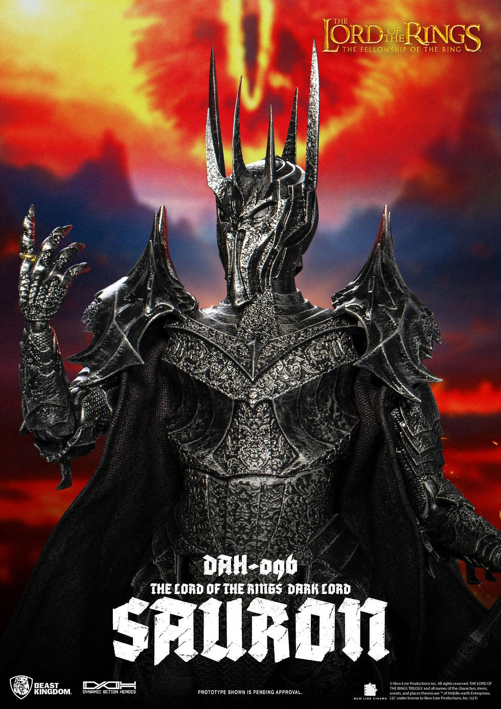 Thumbnail: Lord of the Rings Dynamic 8ction Heroes Action Figure 1/9 Sauron 29 cm