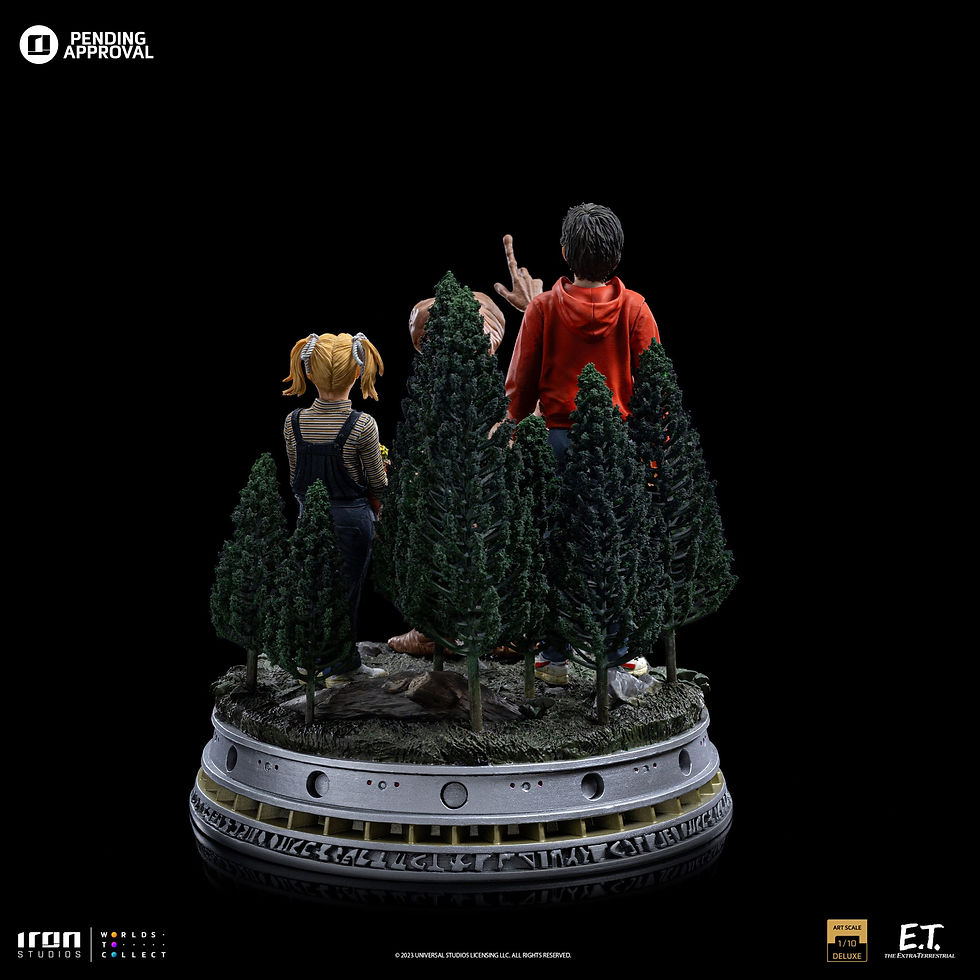 Miniatura: E.T. The Extra-Terrestrial Deluxe Statue 1/10 E.T., Elliot and Gertie 19 cm