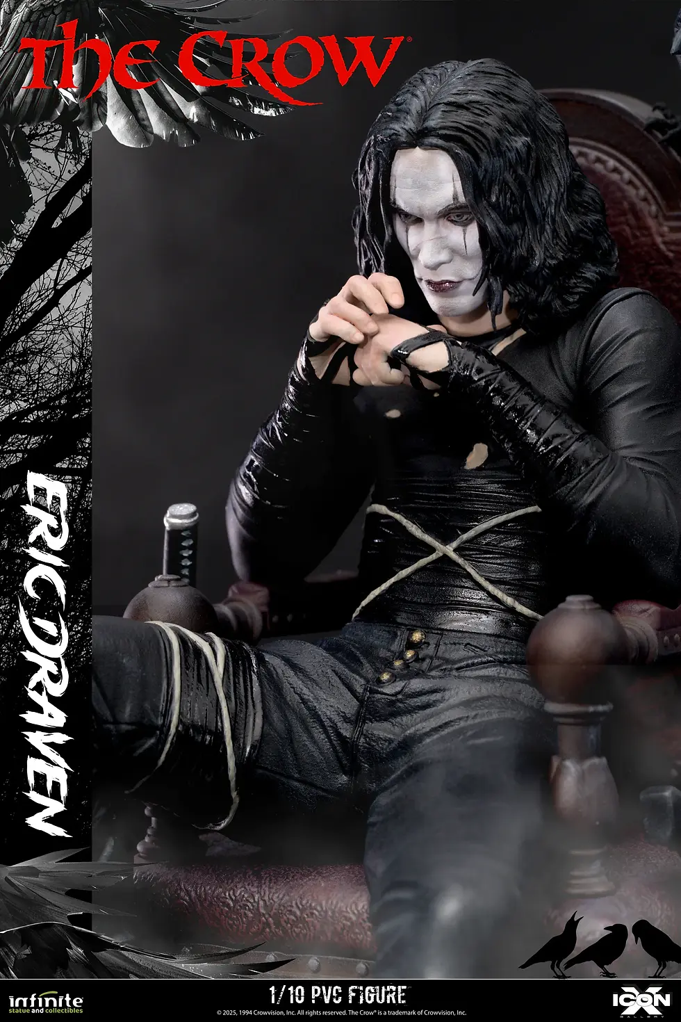 Thumbnail: The Crow Eric Draven Icon X 1/10 Pvc Figure