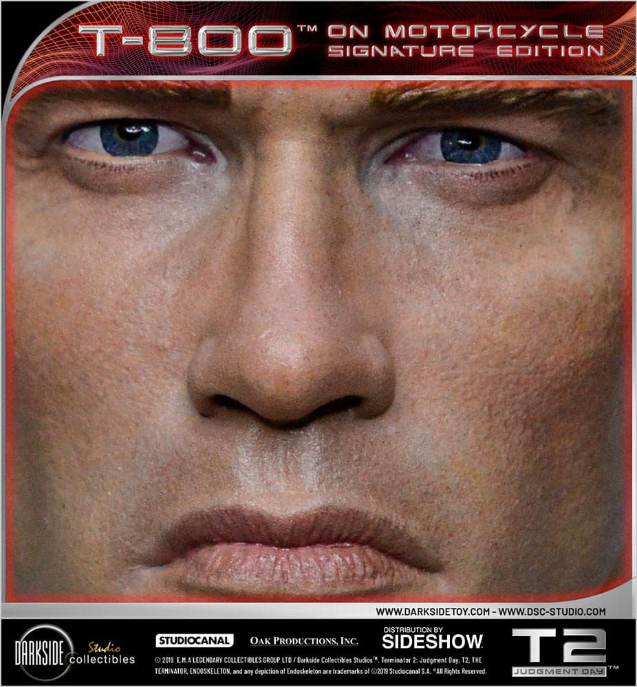 Miniatura: Terminator 2: Judgment Day Statue 1/4 T-800 on Motorcycle Signature Edition 69cm