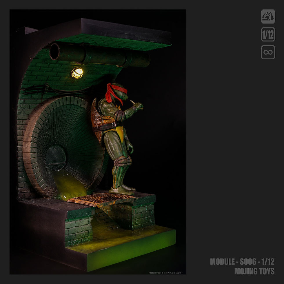 Miniatura: Mojing Toys 1/12 American Comic Sewer Diorama S006