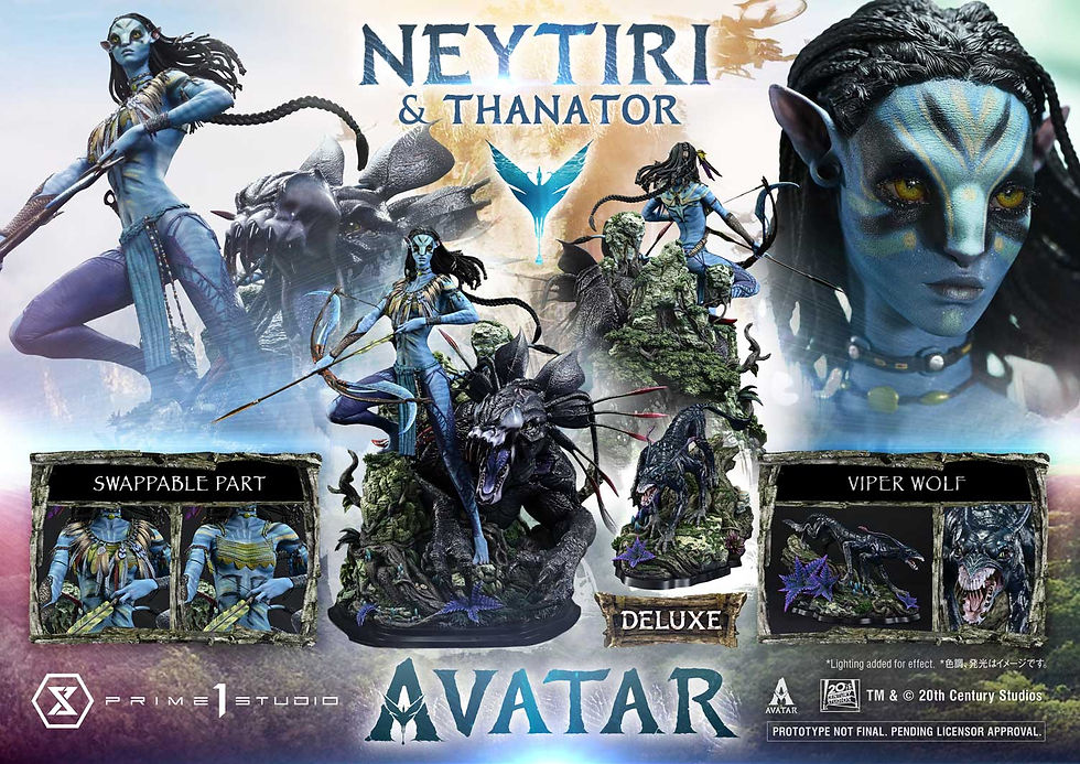 Miniatura: Avatar 1/4 Neytiri & Thanator Deluxe Ver. BONUS  REMAVTR-02DXS