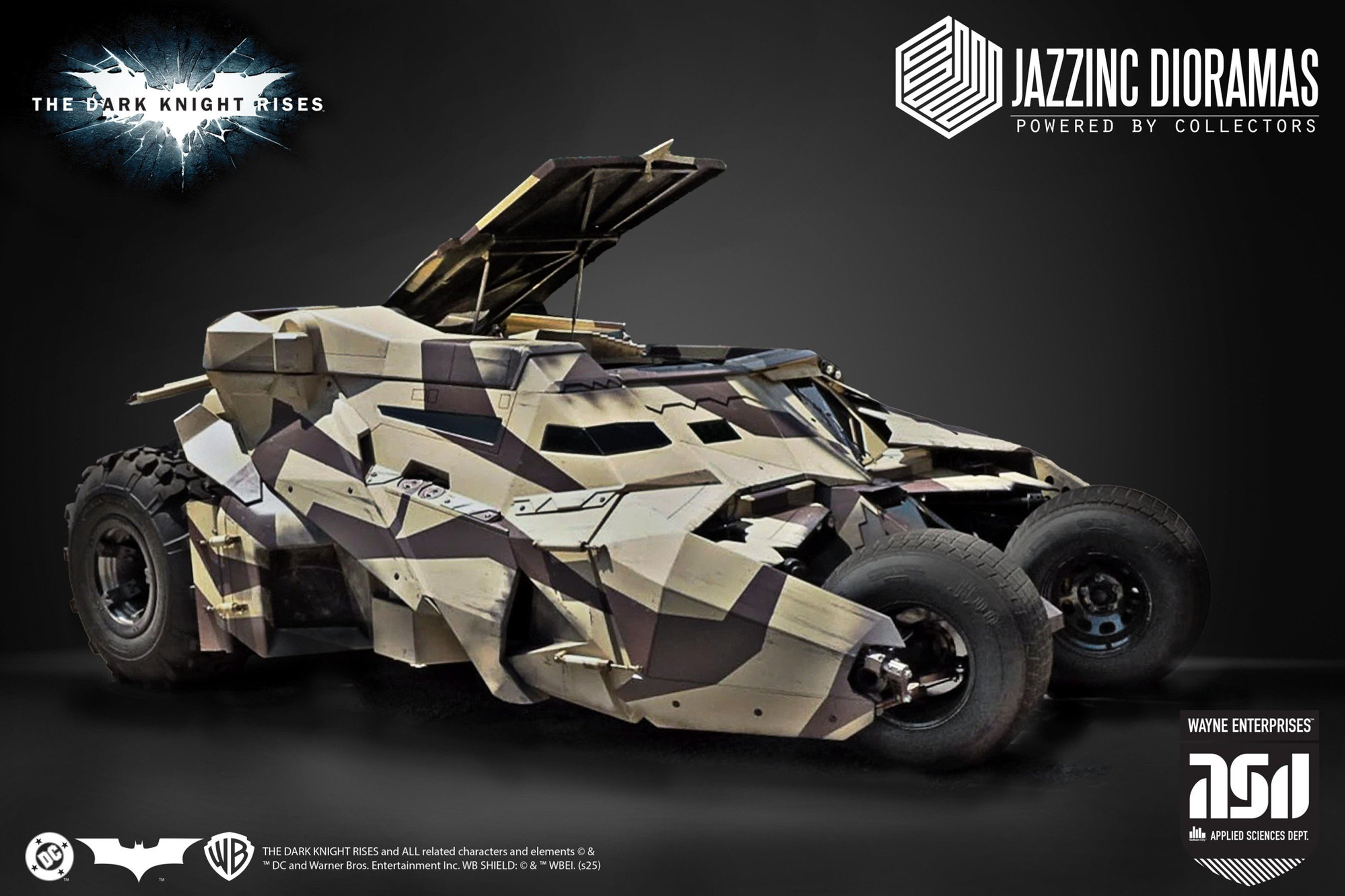 Jazzinc Dioramas Batman The Dark Knight 1/6 "Cannon Camo" Tumbler