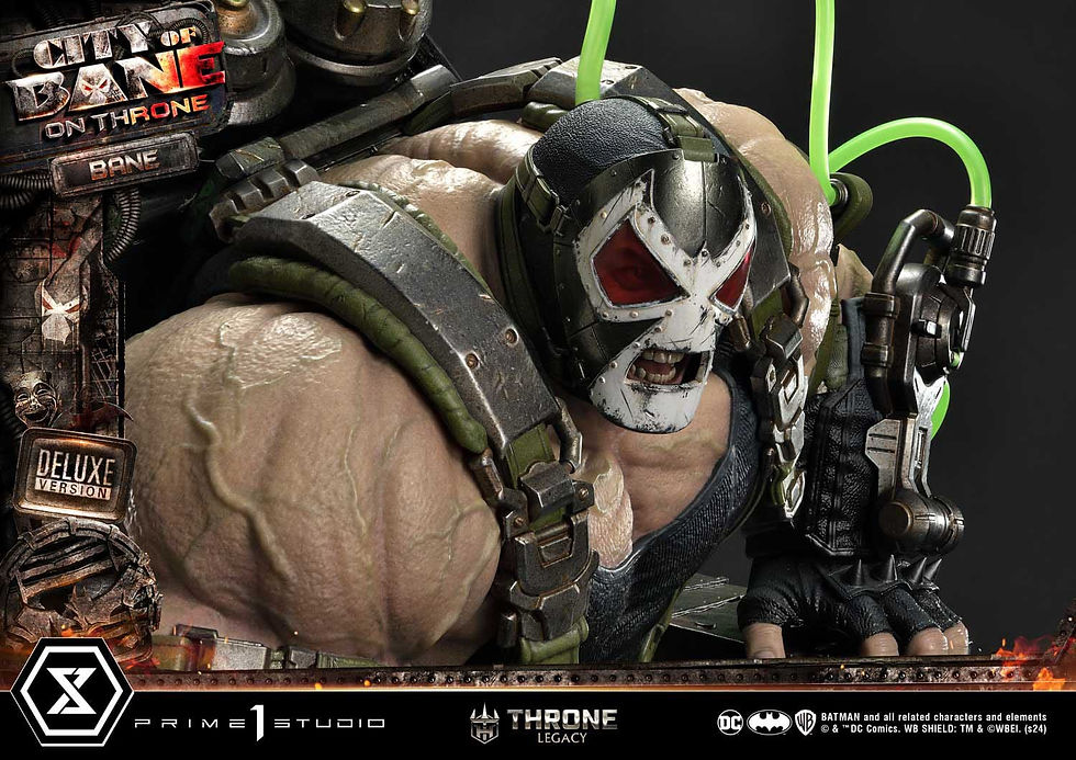 Miniatura: DC Comics Throne Legacy Collection 1/4 Batman Bane on Throne Deluxe Bonus 61 cm