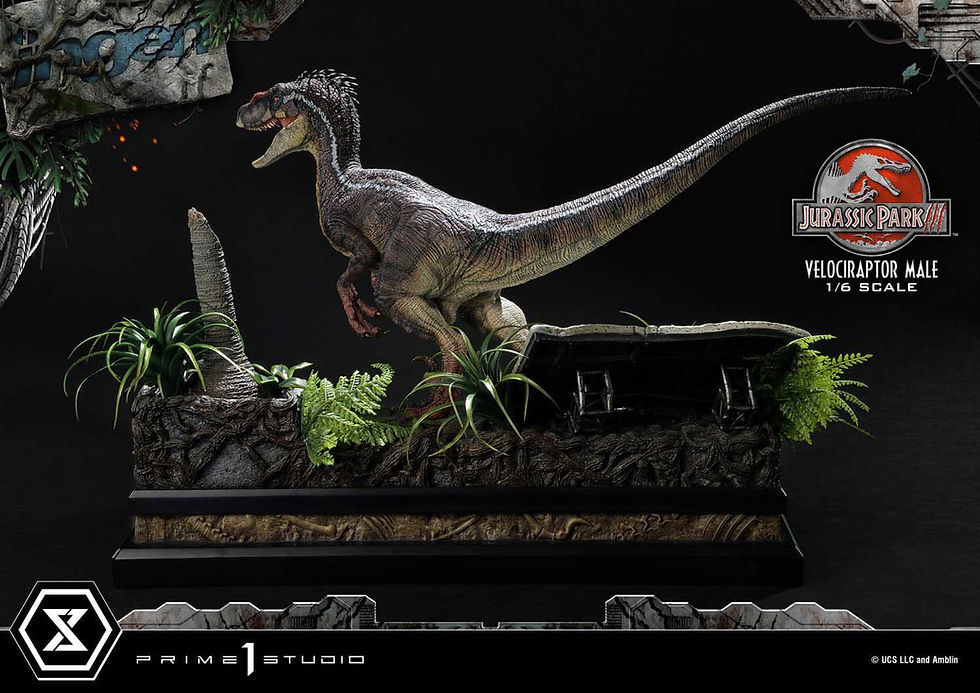 Miniatura: Jurassic Park III Legacy Museum Collection Statue 1/6 Velociraptor Male 40 cm