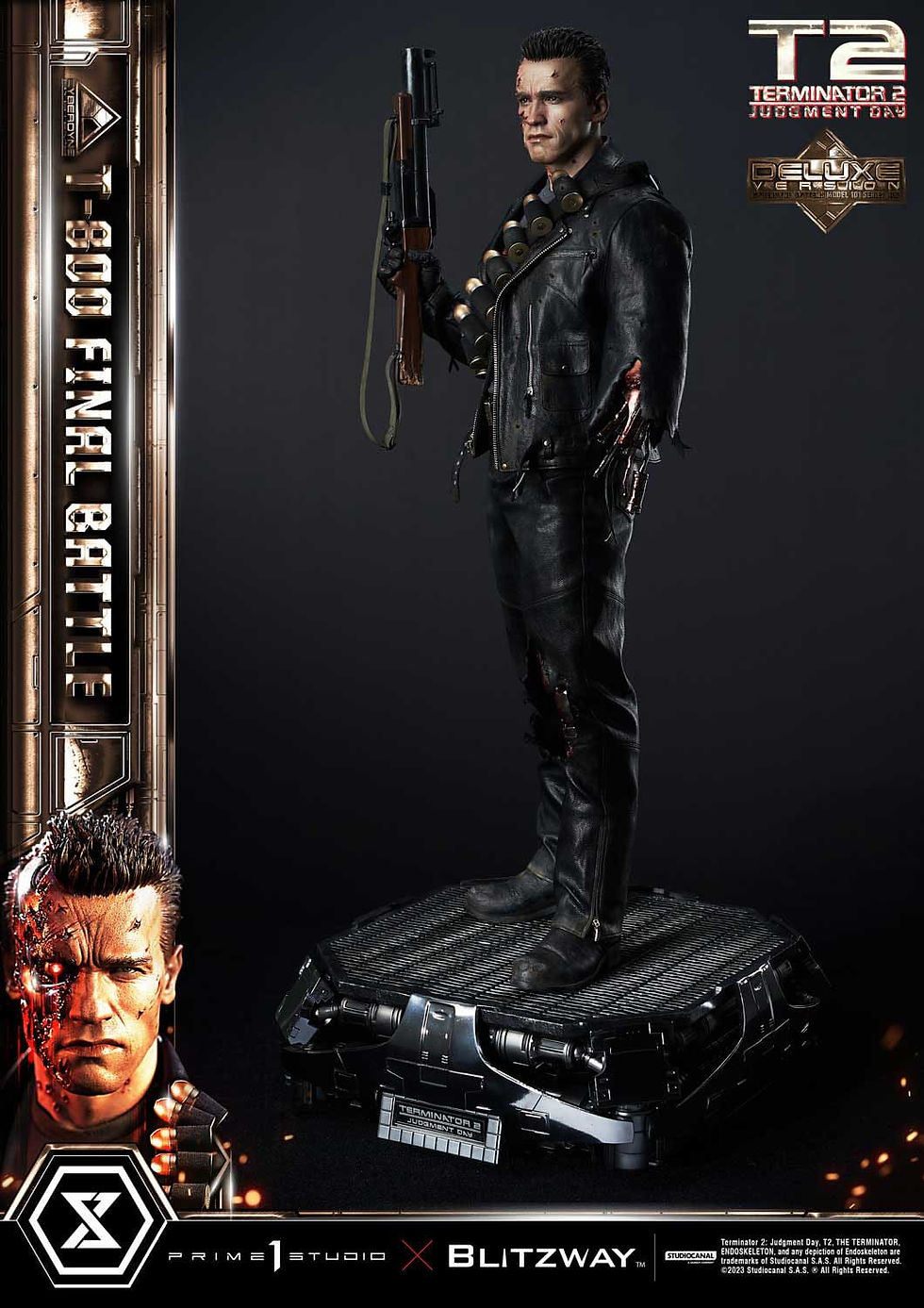 Thumbnail: Terminator 2 Museum Masterline  1/3 T-800 Final Battle Deluxe Version 75 cm