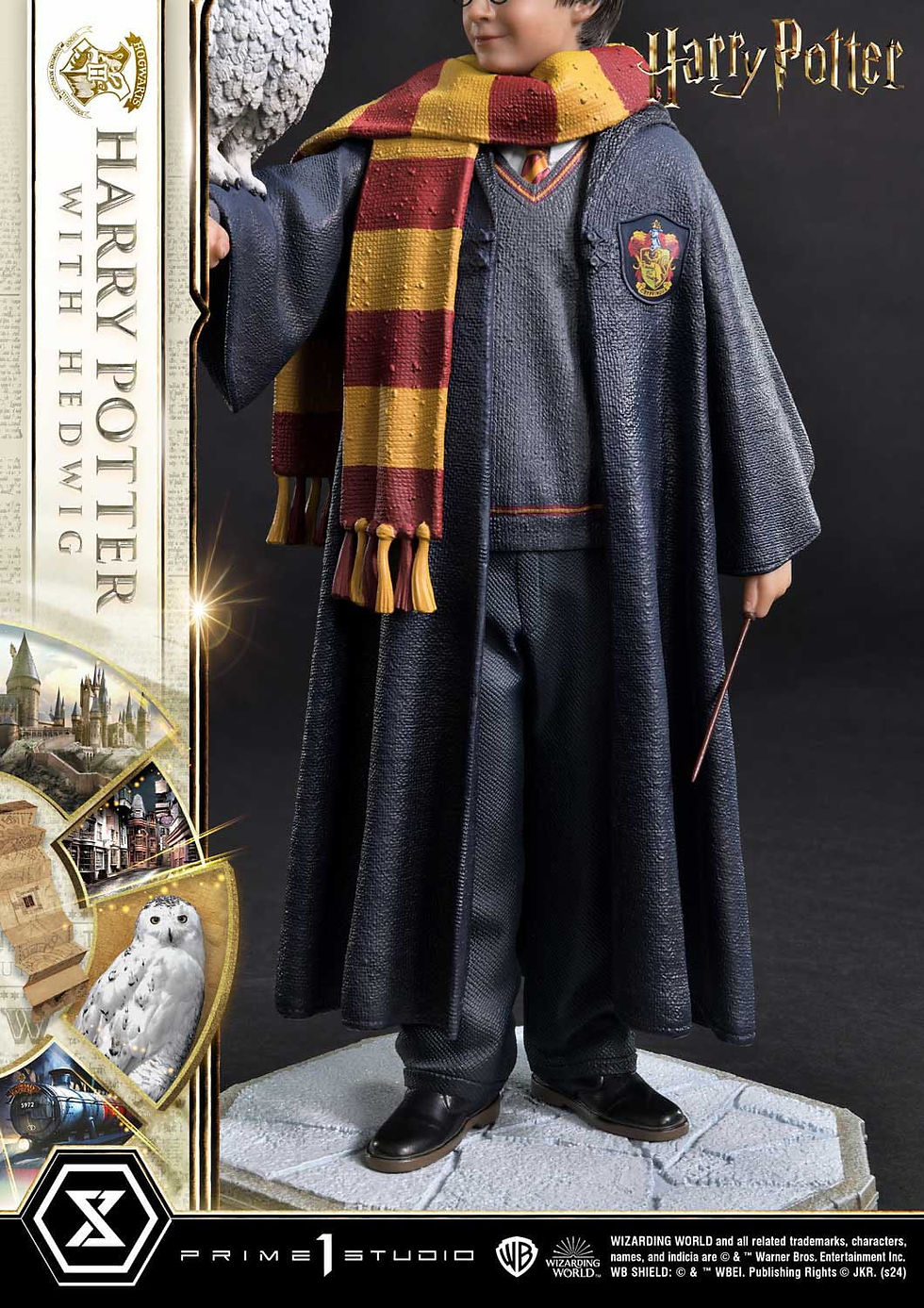 Miniatura: Harry Potter Prime Collectibles Statue 1/6 Harry Potter with Hedwig 28 cm