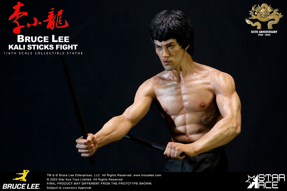 Miniatura: Enter the Dragon Movie Statue 1/6 Bruce Lee Kali Sticks Fight 30cm
