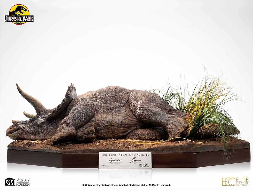 Thumbnail: Jurassic Park Maquette 1/8 Sick Triceratops 96 cm