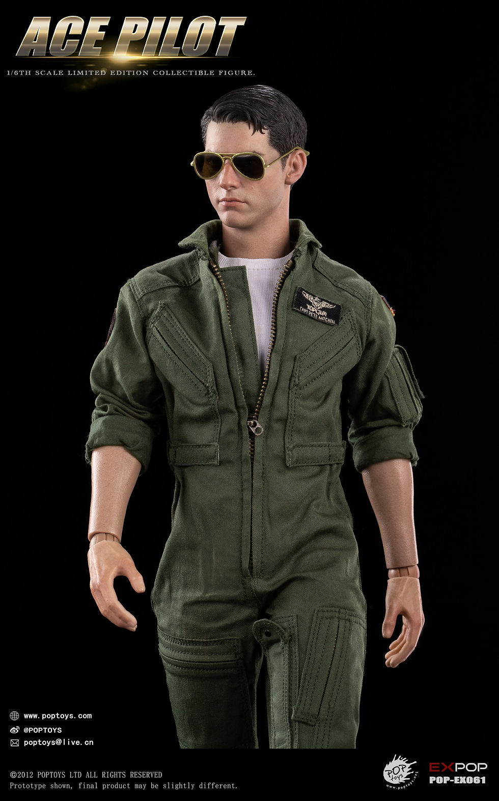 Miniatura: PopToys Ace Pilot Flight Suit Version 1/6 Top Gun Maverick EX061