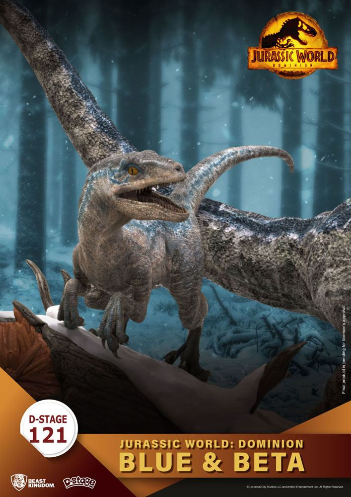 Miniatura: Jurassic World: Dominion D-Stage PVC Diorama Blue & Beta 13 cm