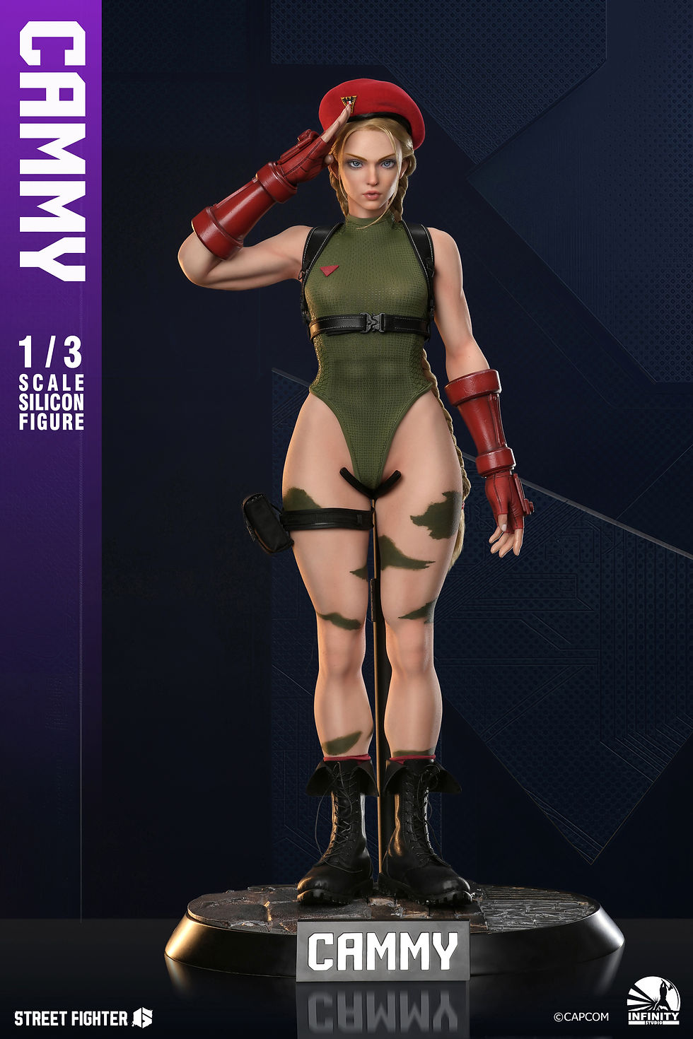 Thumbnail: Infinity Studio Street Fighter 6 1/3 Cammy Silicon Action Figure 45 cm