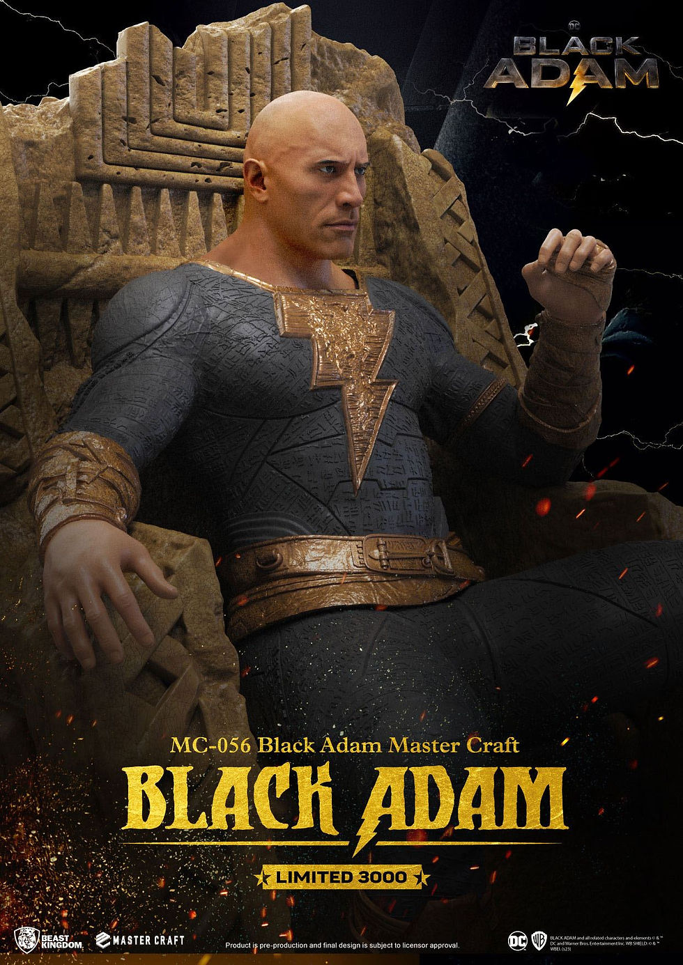 Miniatura: Black Adam Master Craft Statue Black Adam 38 cm