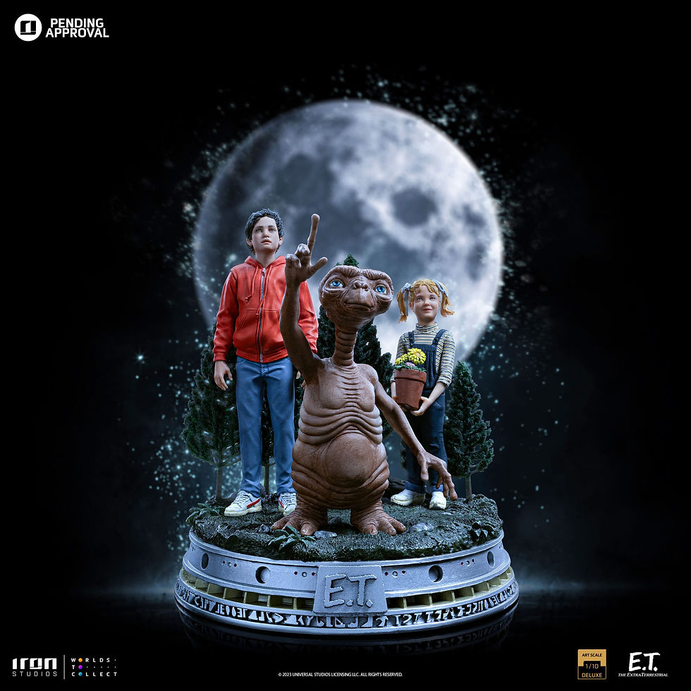 Thumbnail: E.T. The Extra-Terrestrial Deluxe Statue 1/10 E.T., Elliot and Gertie 19 cm