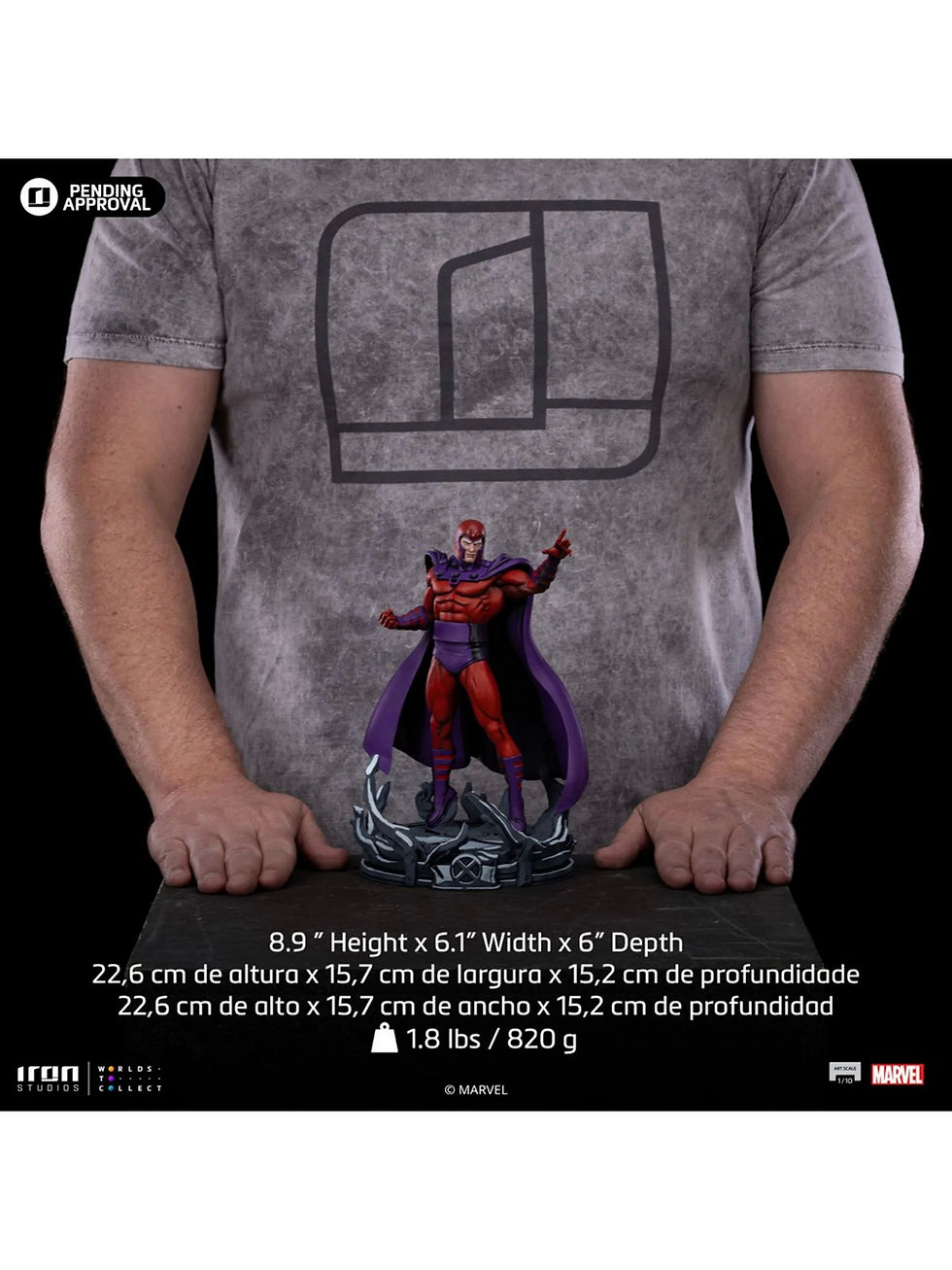 Miniatura: Marvel comics X-Men 1/10 Magneto 22 cm