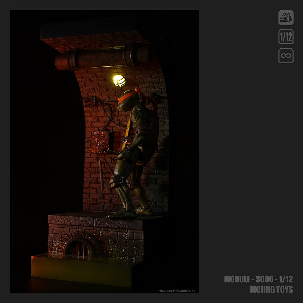 Miniatura: Mojing Toys 1/12 American Comic Sewer Diorama S006