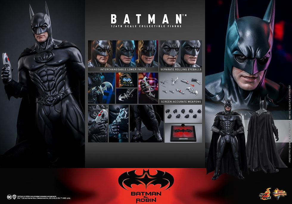 Miniatura: Batman & Robin (1997) 1/6 Batman MMS786