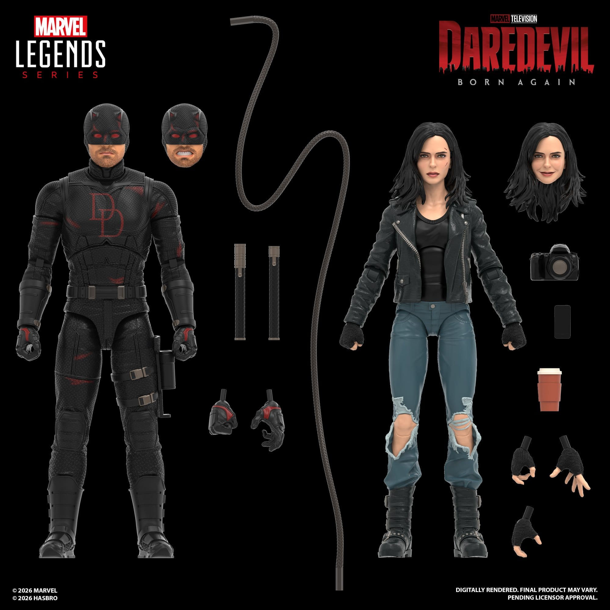 Daredevil: Born Again Marvel Legends 2-Pack Daredevil & Jessica Jones 15 cm