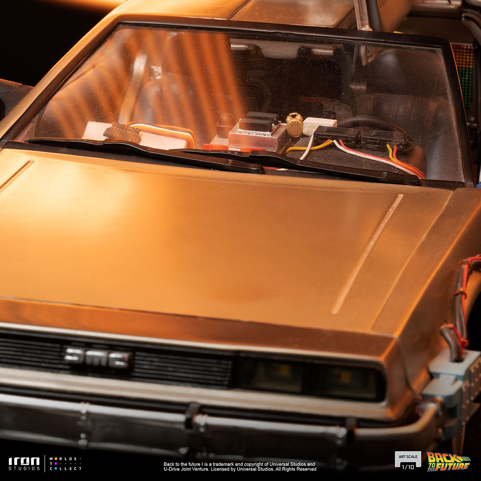 Miniatura: Back to the Future Art Scale Statue 1/10 DeLorean 23 cm