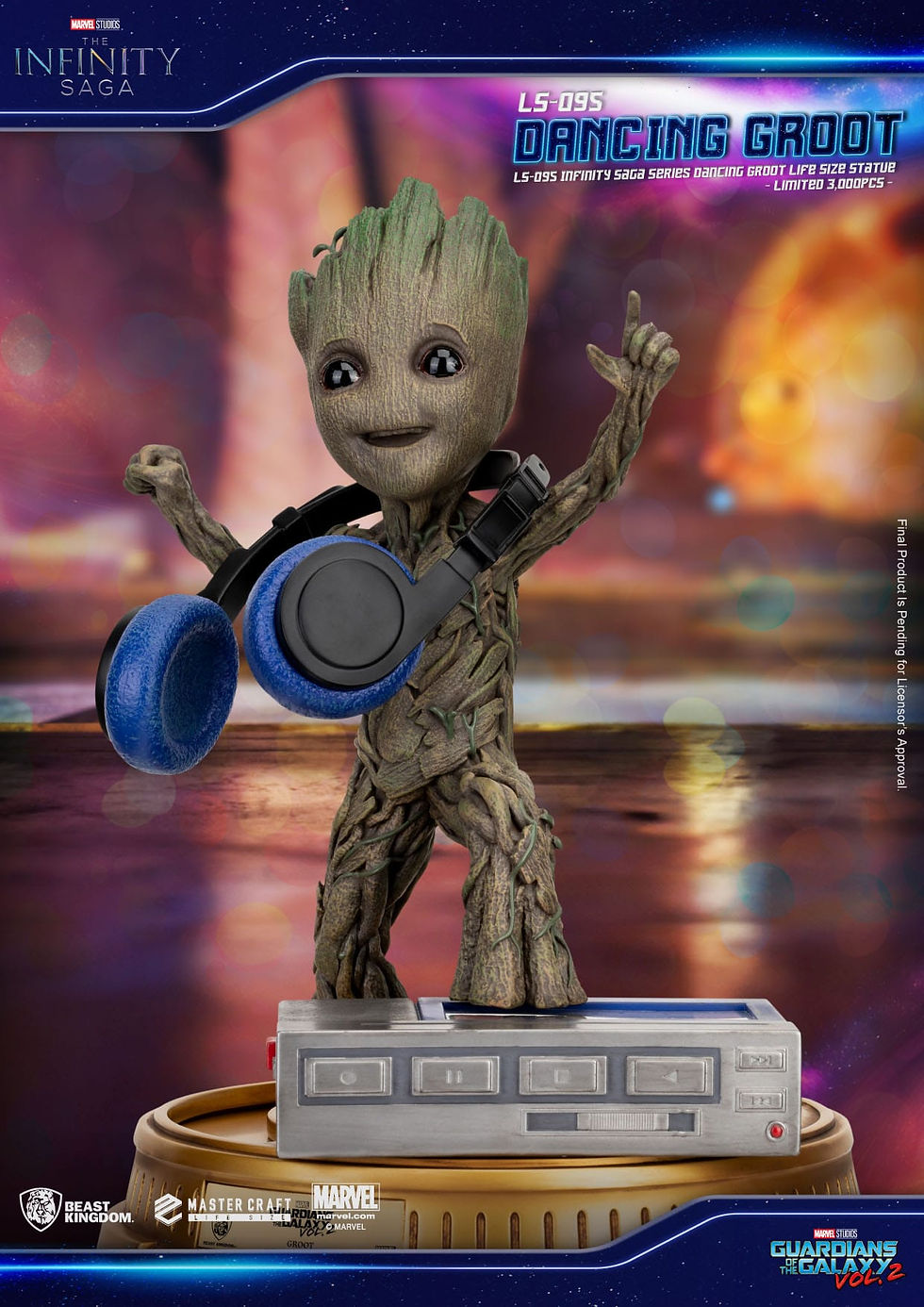 Miniatura: Guardians of the Galaxy 2 Life-Size Statue Dancing Groot heo EU Exclusive 32 cm