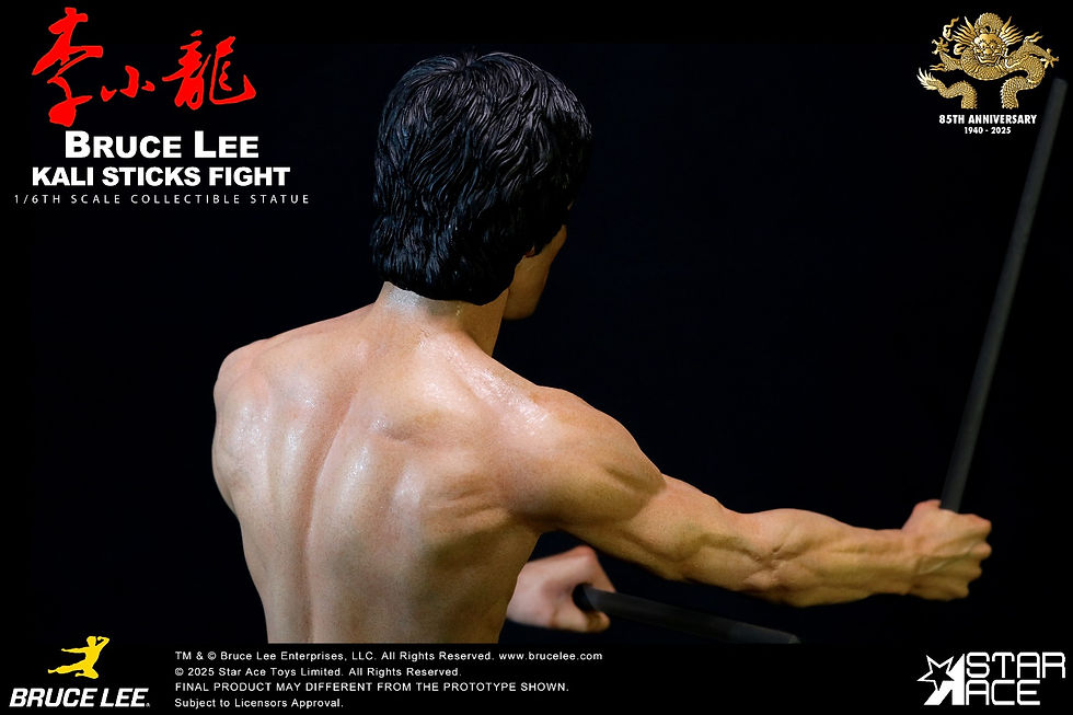 Miniatura: Enter the Dragon Movie Statue 1/6 Bruce Lee Kali Sticks Fight 30cm