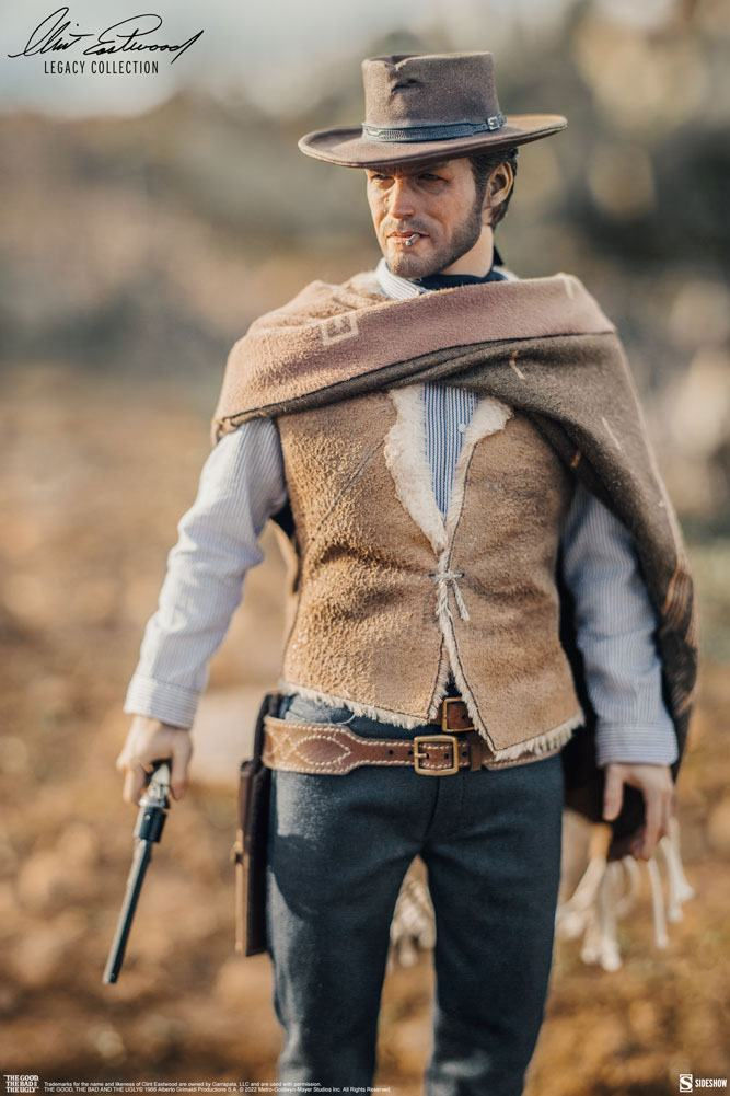 Miniatura: The Good, The Bad and the Ugly Clint Eastwood 1/6 Man With No Name 30 cm