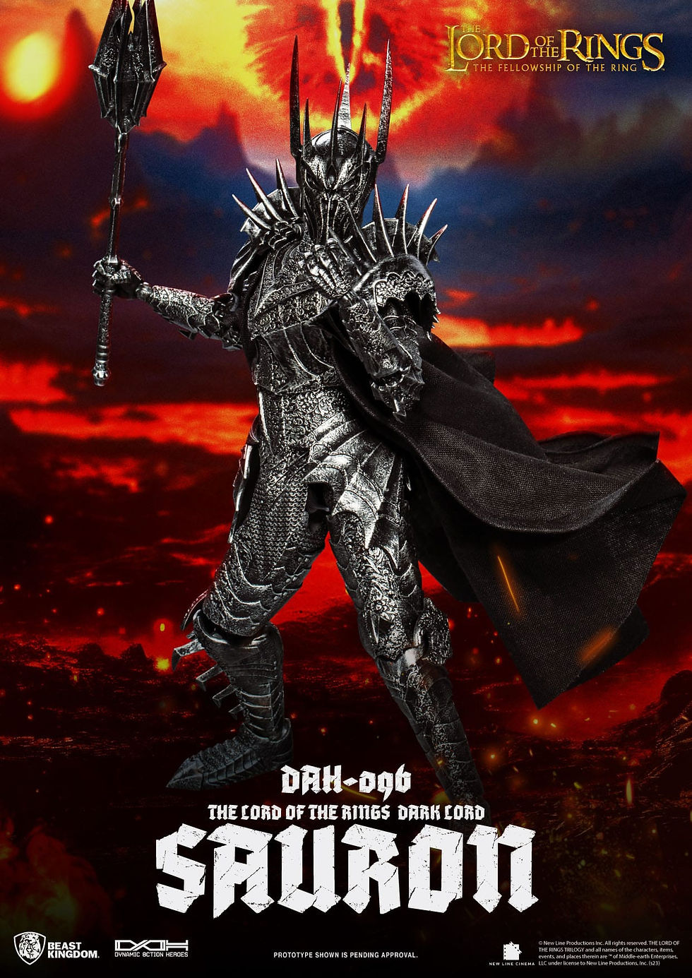 Miniatura: Lord of the Rings Dynamic 8ction Heroes Action Figure 1/9 Sauron 29 cm