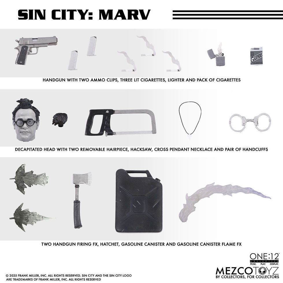 Miniatura: Action figure Sin City 1/12 Marv 17 cm