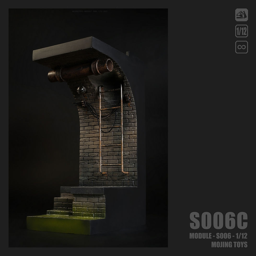 Miniatura: Mojing Toys 1/12 American Comic Sewer Diorama S006