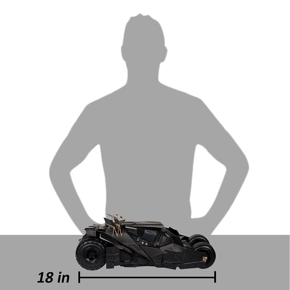 Miniatura: DC Multiverse Vehicle Tumbler with Lucuis Fox (The Dark Knight) (Gold Label)