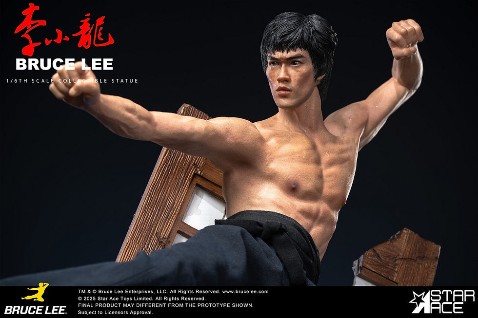 Miniatura: Star Ace Bruce Lee 1/6 Flying Kick Statue SA6061