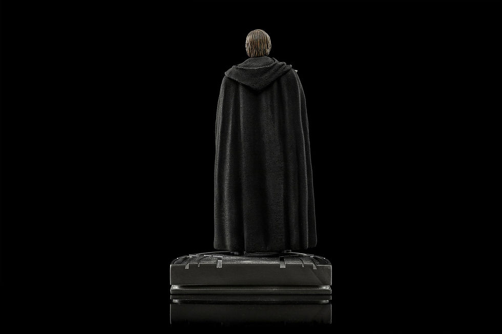 Miniatura: Star Wars The Mandalorian Art Scale Statue 1/10 Luke Skywalker and Grogu 21 cm