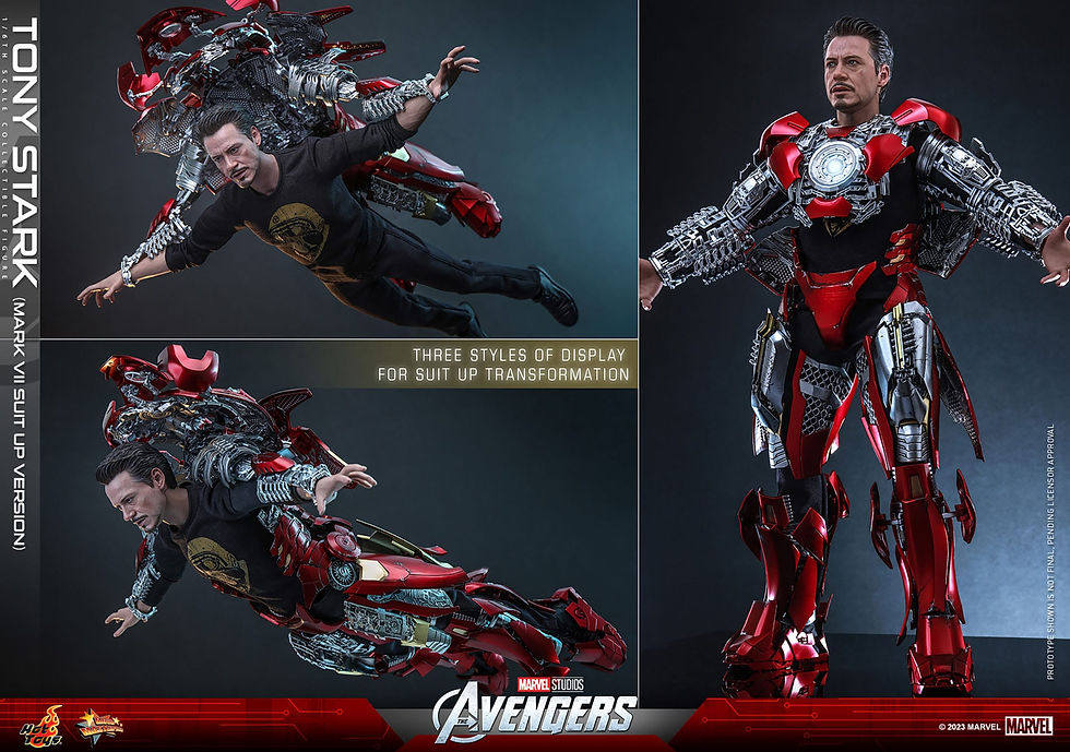 Thumbnail: The Avengers 1/6 Tony Stark (Mark VII Suit-Up Version) 31 cm