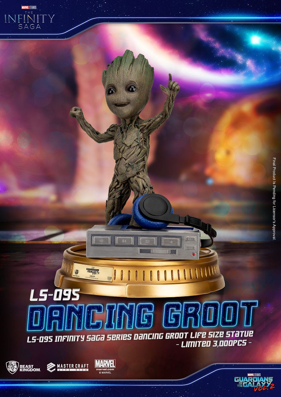Miniatura: Guardians of the Galaxy 2 Life-Size Statue Dancing Groot heo EU Exclusive 32 cm