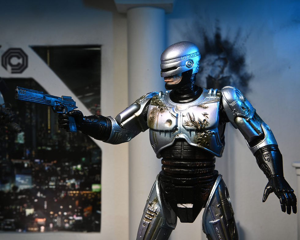 Miniatura: RoboCop Action Figure Ultimate Battle Damaged RoboCop with Chair 18 cm
