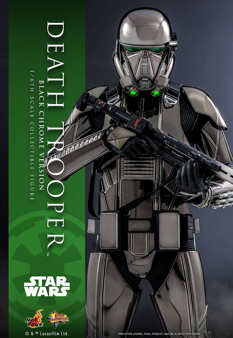 Miniatura: Star Wars Action Figure 1/6 Death Trooper (Black Chrome) MMS621