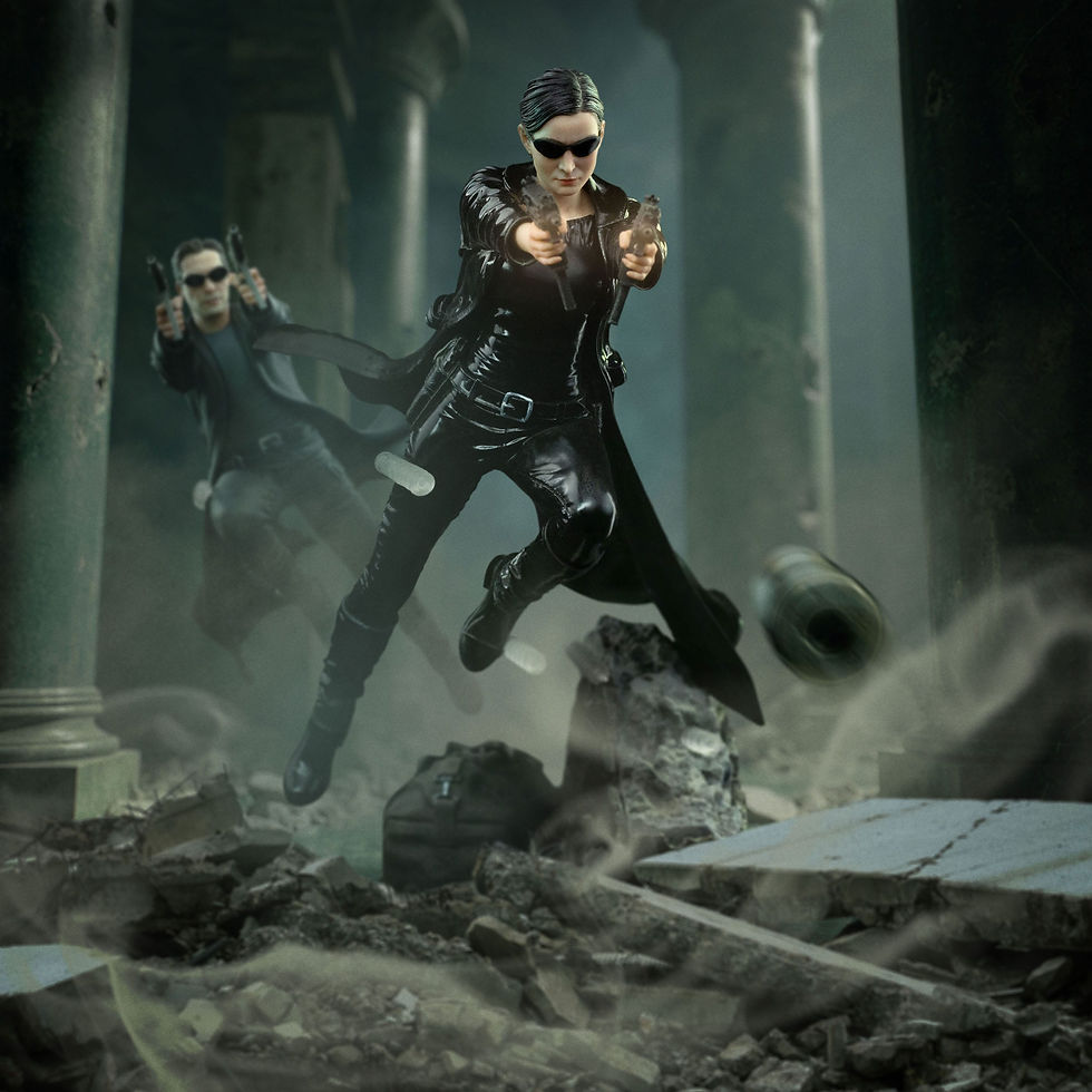 Thumbnail: The Matrix Art Scale Statue 1/10 Trinity 22 cm