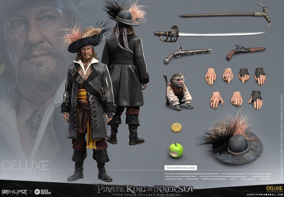 Miniatura: Ekuaz Studio Pirates of Caribbean 1/6 Pirate king of the Inner sea  EKS012