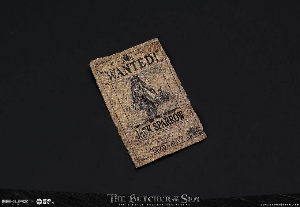 Miniatura: Ekuaz Studio Pirates of Caribbean 1/6 The Butcher  of the  sea  EKS013