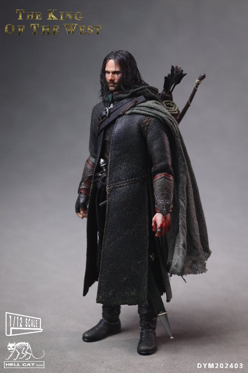 Miniatura: Hell Cat Studios  LOTR 1/12 Aragorn The King of the West DYM202403