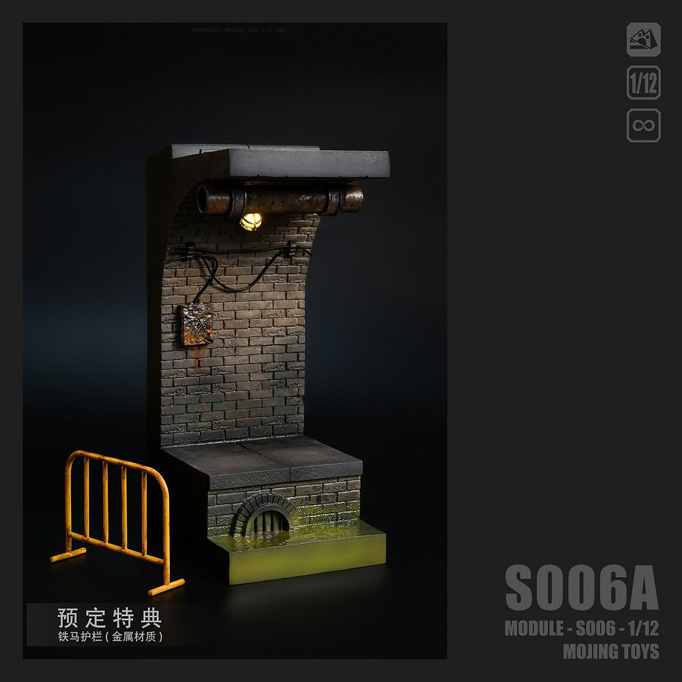 Miniatura: Mojing Toys 1/12 American Comic Sewer Diorama S006