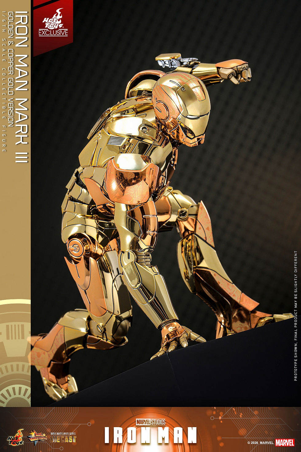 Miniatura: Iron Man 1/6 Iron Man Mark III Golden & Copper Gold Vers. MMS848D78