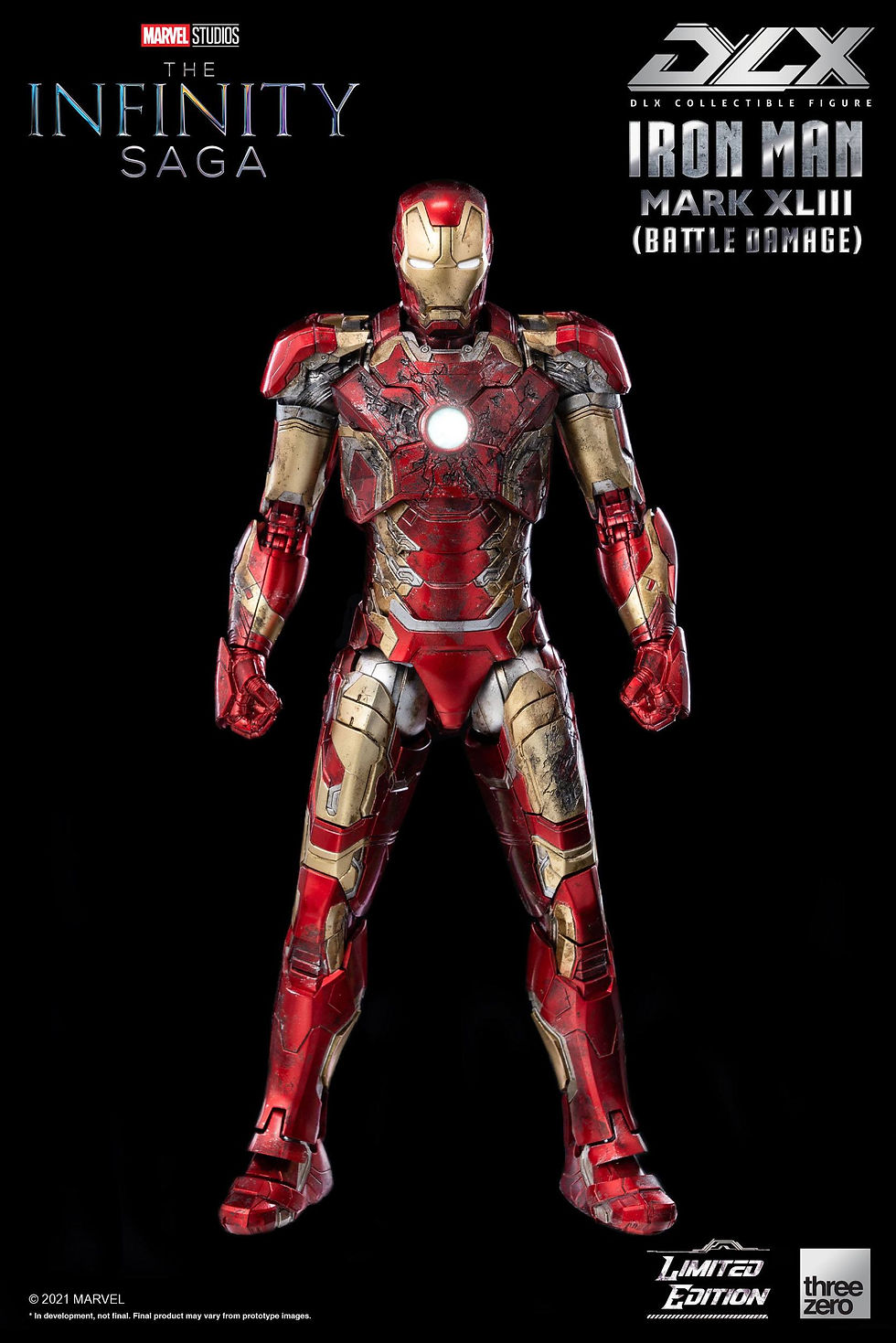 Infinity Saga DLX 1/12 Iron Man Mark 43 (Battle Damage) Limited Edition 17 cm