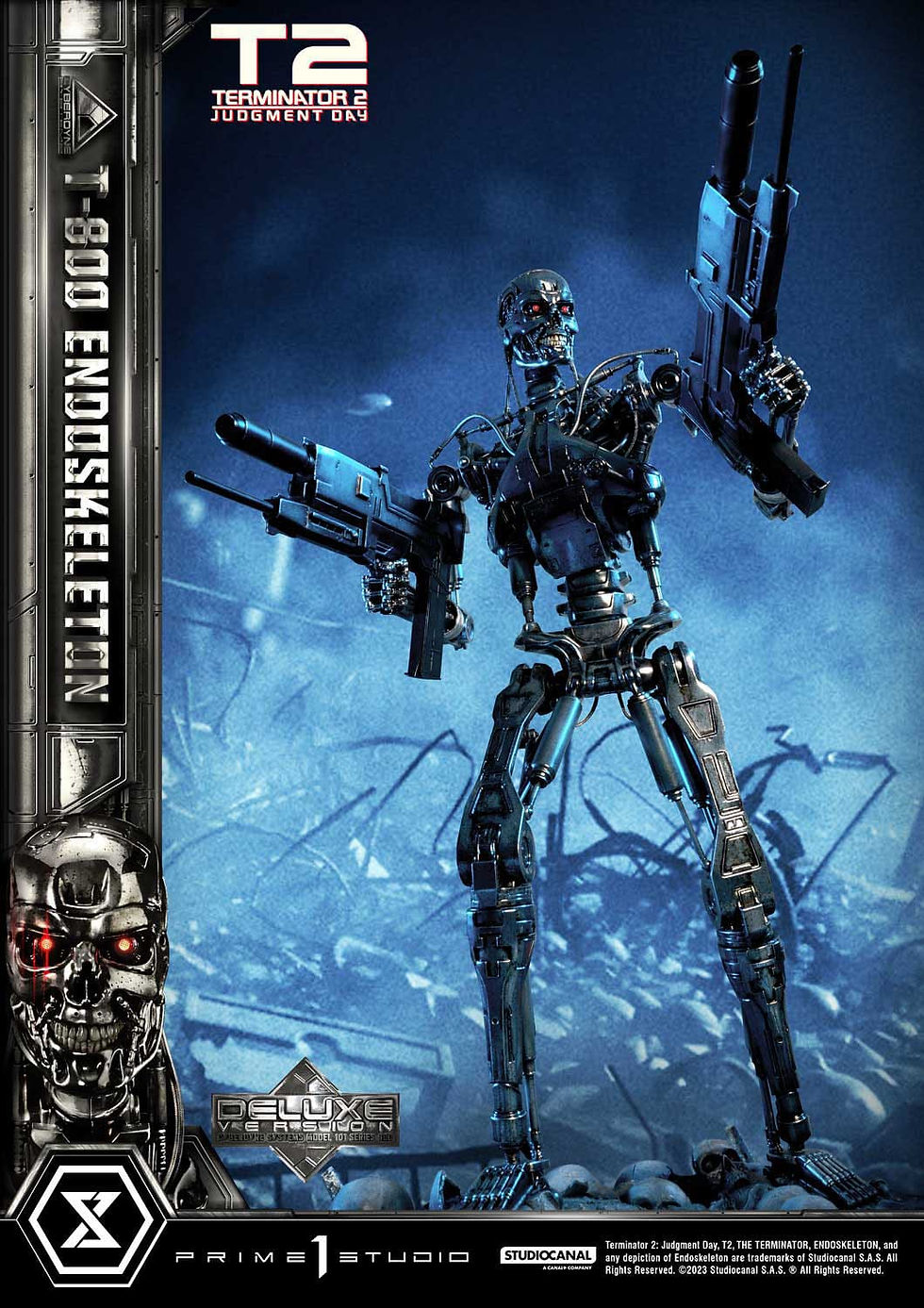 Miniatura: Terminator 2  Judgment Day 1/3  T800 Endoskeleton Deluxe Version 74 cm