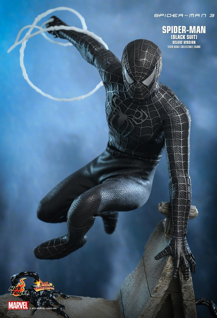 Miniatura: Spider-man 3  Spider-man (black Suit) 1/6 Deluxe Edition 30 cm