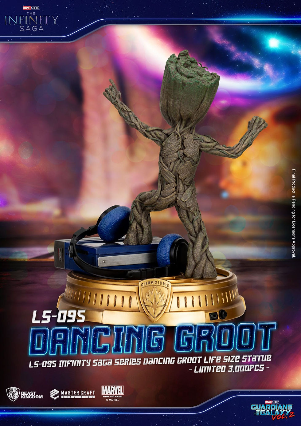 Miniatura: Guardians of the Galaxy 2 Life-Size Statue Dancing Groot heo EU Exclusive 32 cm
