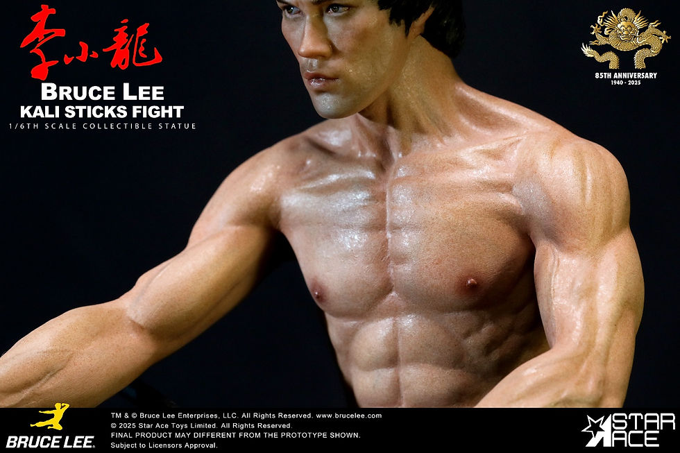 Thumbnail: Enter the Dragon Movie Statue 1/6 Bruce Lee Kali Sticks Fight 30cm