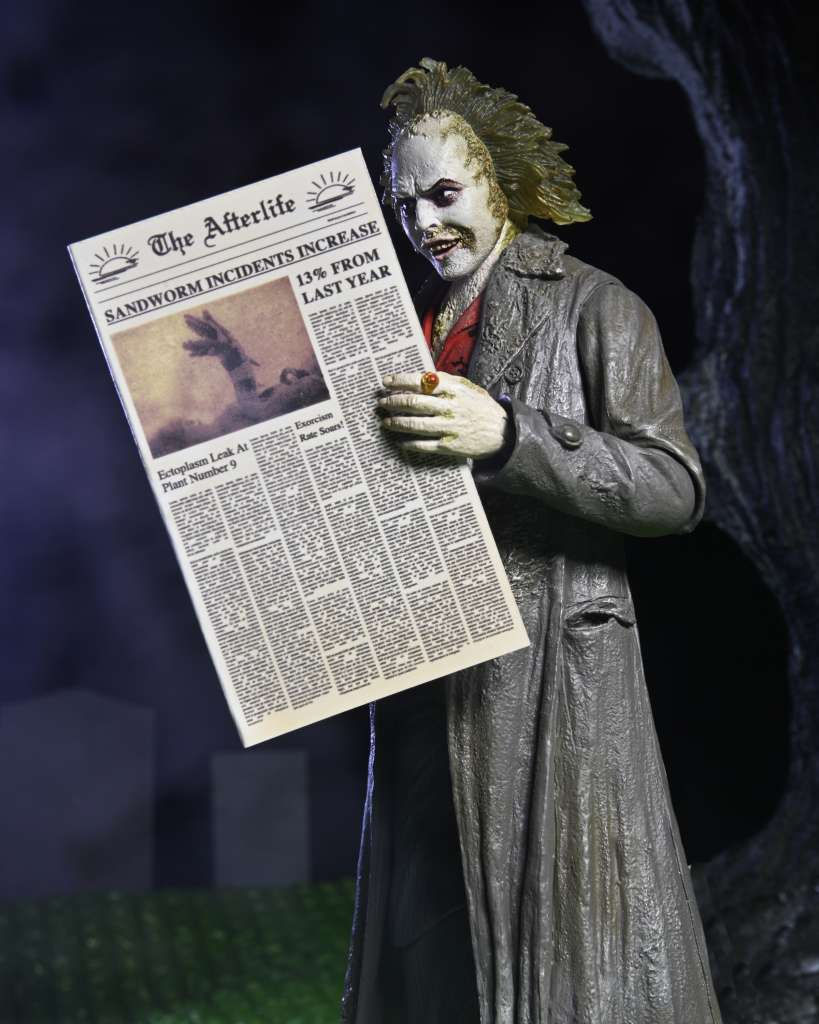 Miniatura: Beetlejuice 1988 Action Figure Beetlejuice Tour Guide Bio exorcist 17 cm